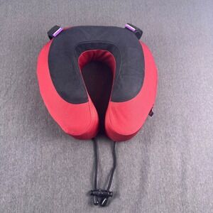 Cabeau Evolution S3 Memory Foam Travel Pillow Red Black Neck Support Adjustable